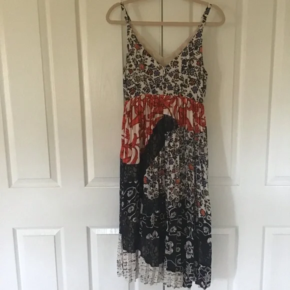 Anthropologie Maeve Isa multiple prints bohemian dress Sz 2 - Picture 6 of 8